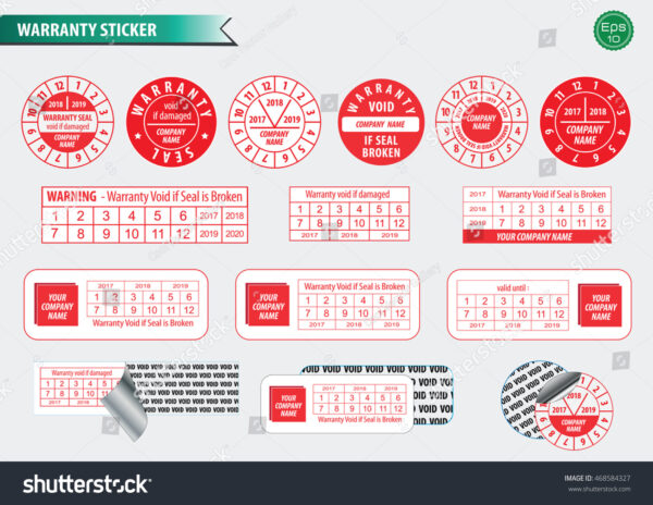 Warranty Stickers
